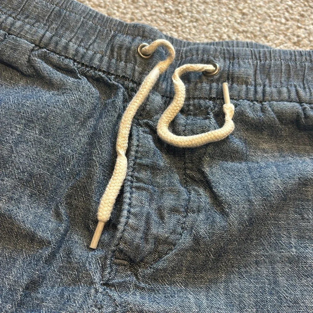 GAP Blue Denim Casual Shorts with Adjustable Drawstring